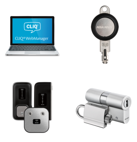 eCLIQ electronic locking system components